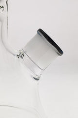 Close-up of TAG 24" Beaker 50x9MM with 28/18MM Downstem, showcasing its thick borosilicate glass