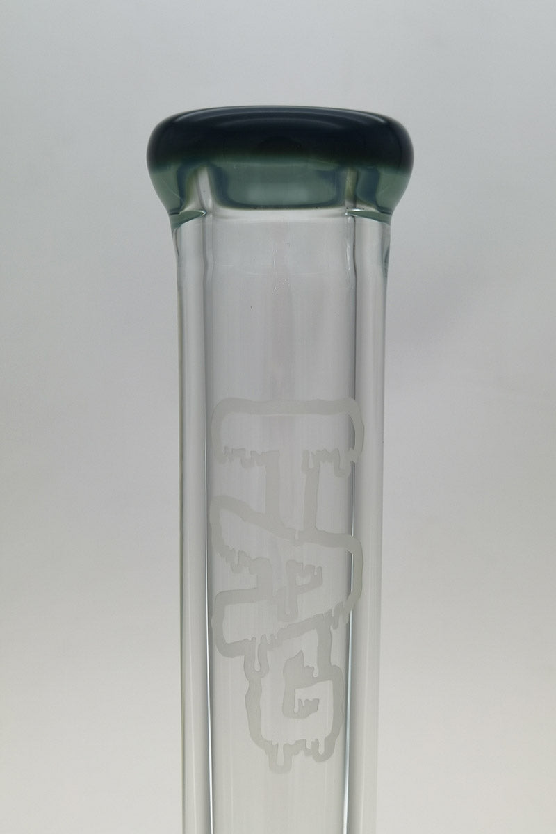 TAG 24" Beaker Bong in 9mm Thick Borosilicate Glass with Heavy Wall and 28/18MM Downstem