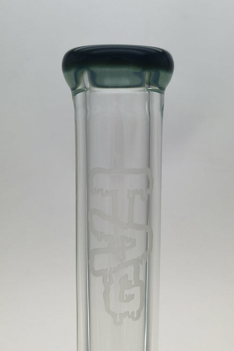 TAG 24" Beaker Bong in 9mm Thick Borosilicate Glass with Heavy Wall and 28/18MM Downstem