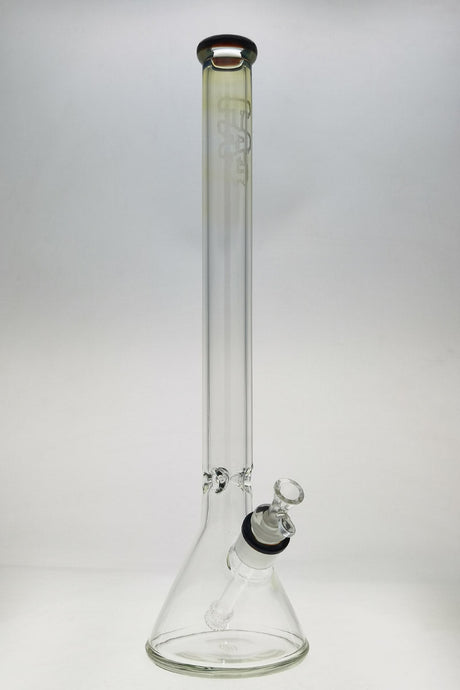 TAG 24" Beaker Bong with Double Mai Tai Accents, 50x9MM Super Thick Glass, Front View