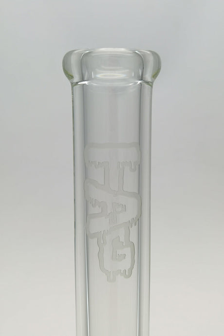 TAG - 24" Super Thick Beaker Bong with 28/18MM Downstem - Close-up View