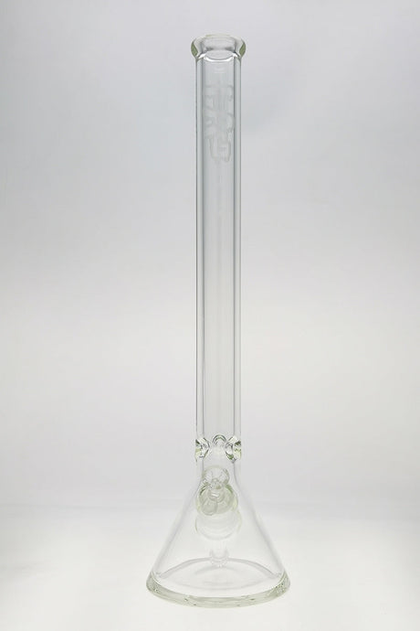 TAG 24" Super Thick Beaker Bong with 28/18MM Downstem Front View on White Background