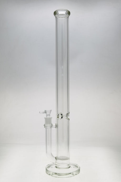 TAG 24" Honeycomb Straight Tube Bong, 50x7MM with 18MM Female Joint, Front View on White