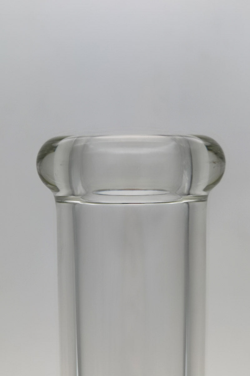 Close-up of TAG 24" Honeycomb Straight Tube top, 50x7MM thick quartz glass, 18MM female joint