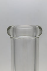 Close-up of TAG 24" Honeycomb Straight Tube top, 50x7MM thick quartz glass, 18MM female joint