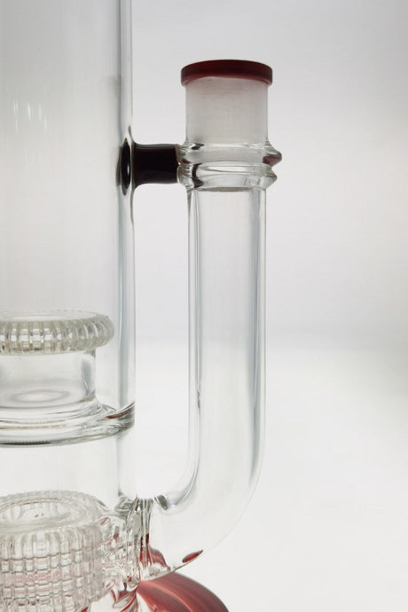 Close-up of TAG 24" Bong with Matrix to UFO Showerhead Percolators and 18MM Female Joint