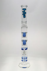 TAG 24.5" Tall Double Honeycomb & Showerhead Percolator Bong with Blue Accents