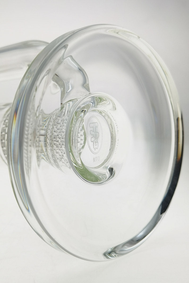 Close-up of TAG 25" Double Honeycomb Worked Double UFO Showerhead Bong's Percolator