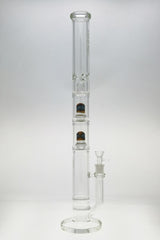 TAG 25" Double Honeycomb to Worked Double UFO Showerhead Bong Front View