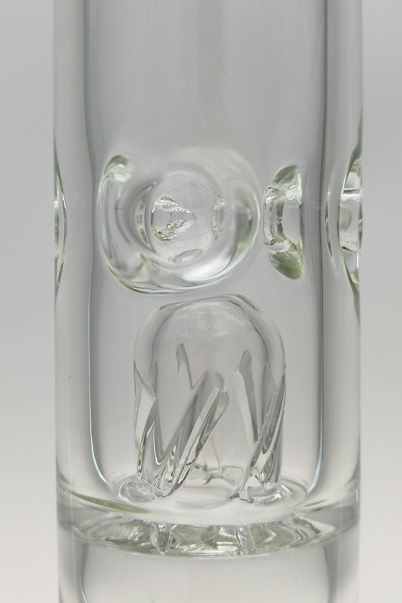 Close-up of TAG 25" Double Honeycomb Worked UFO Showerhead Bong Percolators