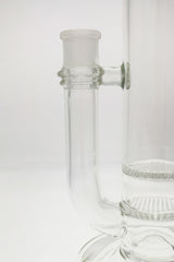 Close-up of TAG 25" Double Honeycomb to UFO Showerhead Bong with 18MM Female Joint
