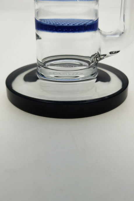 Close-up of TAG 27" Bong Base with Octuple Honeycomb Percolator and Spinning Splash Guard