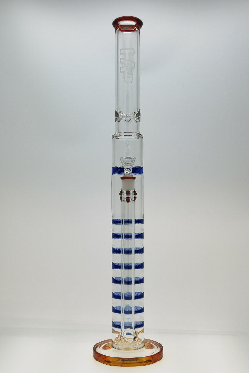 TAG 27" Bong with Octuple Honeycomb, Spinning Splash Guard, 50x7MM, 18MM Female Joint
