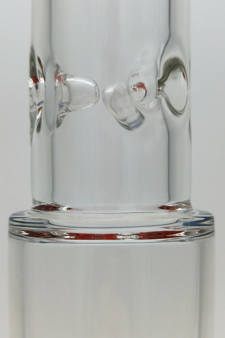 Close-up of Thick Ass Glass 27" Quartz Bong with Honeycomb Percolator and Clear Glass