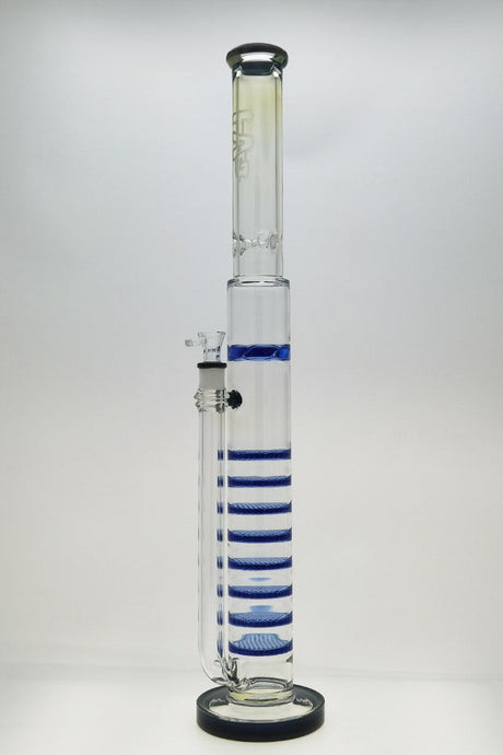 TAG 27" Bong with Octuple Honeycomb, Spinning Splash Guard, Front View on White Background