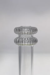 TAG 28/18MM Quartz Closed End Double UFO Downstem for Bongs - Close-up View