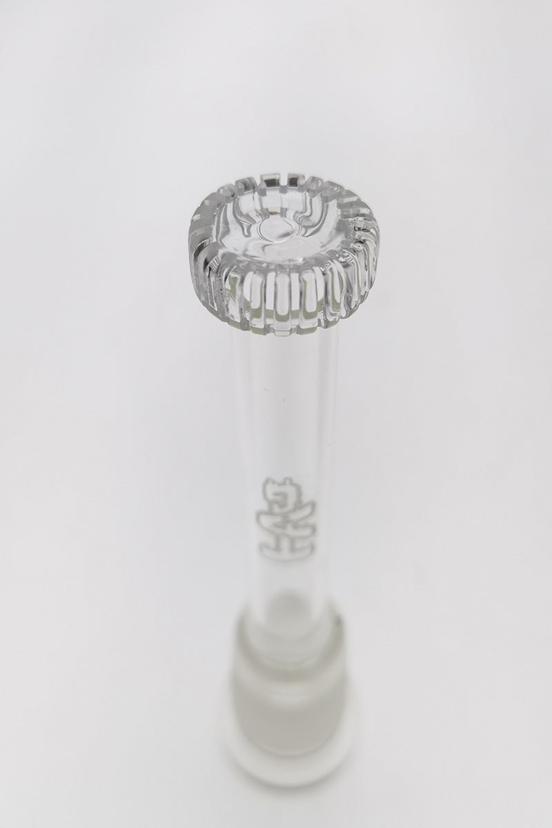 TAG 28/18MM Closed End Single UFO Downstem, Female Joint, Clear Glass, Front View
