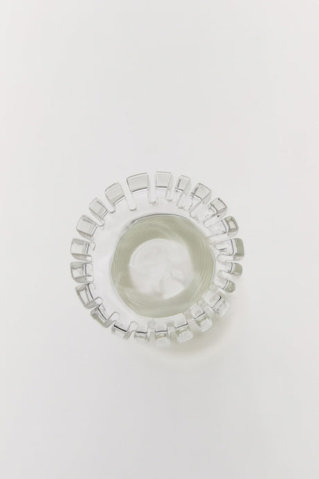 TAG Closed End Single UFO Downstem, 28mm to 18mm, Top View on White Background