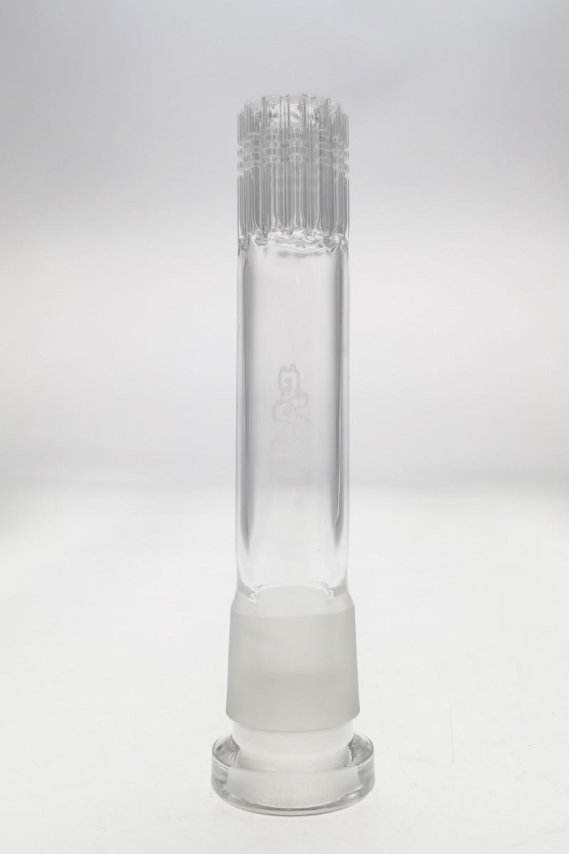 TAG Quartz 12-Arm Tree Downstem for Bongs, 18MM Female to 28MM Male, Front View