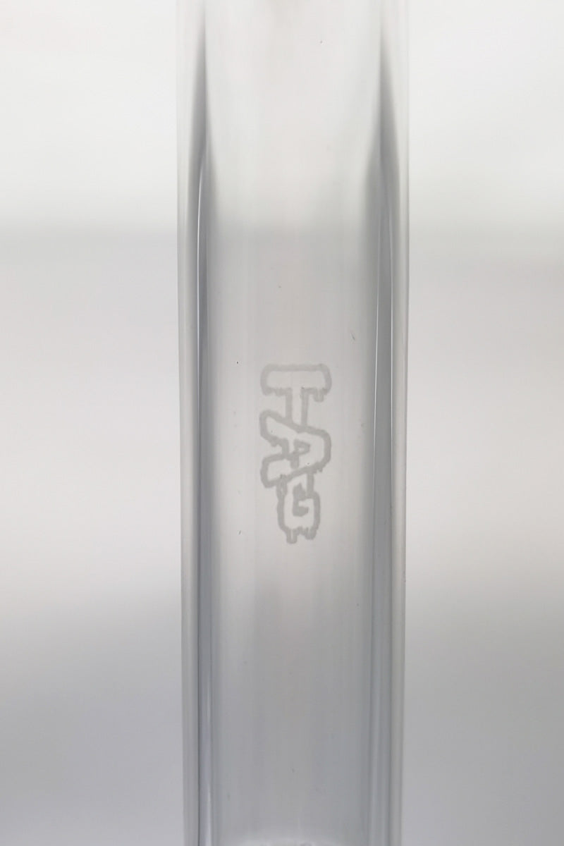 Close-up of TAG 12-Arm Tree Quartz Downstem for Bongs, 28mm to 18mm, Front View