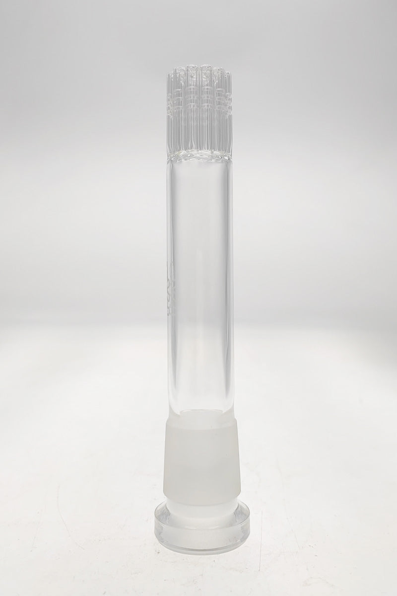 TAG 12-Arm Tree Downstem for bongs, 28mm to 18mm, front view on white background