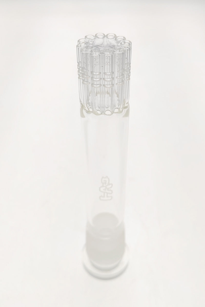 TAG 12-Arm Tree Quartz Downstem for Bongs, 28mm to 18mm, Front View on White