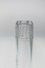 Close-up of TAG Super Slit Downstem with 72 Holes for Bongs, 28mm to 18mm, Front View