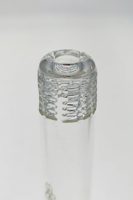 TAG Super Slit Downstem 72 Hole for Bongs, 28/18MM, Clear Quartz, Top View