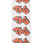 TAG Graffiti Orange Label Stickers 5-Pack on White Background, Vertical View