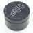 TAG 3" Black Four Chamber Grinder with 120 Micron Mesh & Wavy Engraved Logo - Front View