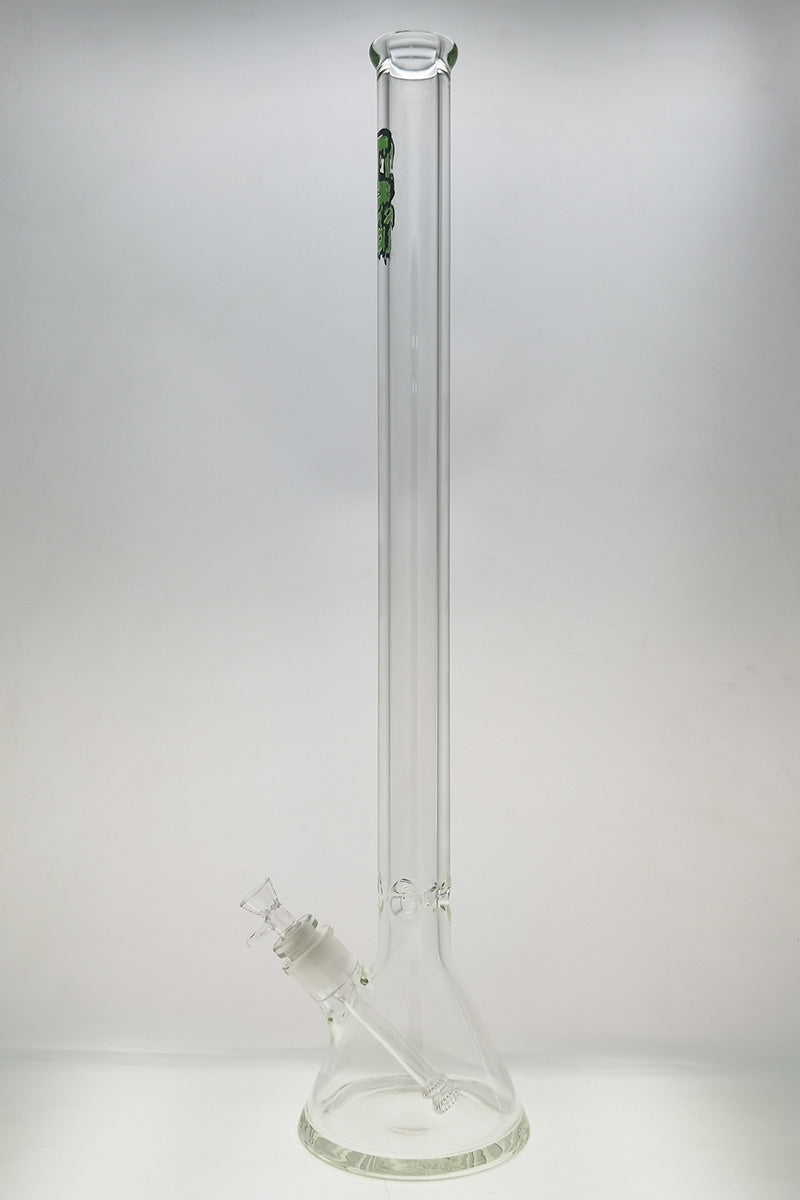 TAG Rasta 30" Beaker Bong 50x9MM with 28/18MM Downstem, Front View on White Background