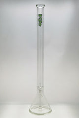 TAG 30" Beaker Bong with Rasta Logo, 50x9MM Heavy Wall, 28/18MM Downstem, Front View