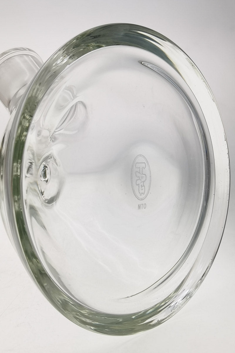 TAG Rasta 30" Beaker Bong top view showcasing 50x9MM heavy wall borosilicate glass