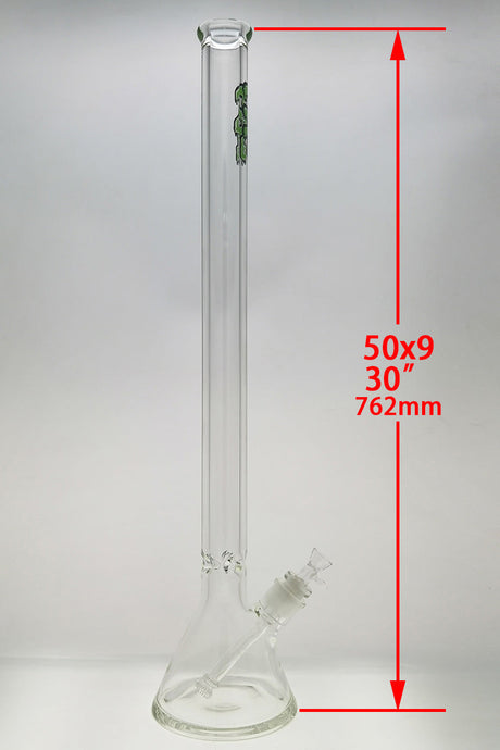 TAG Rasta 30" Beaker Bong 50x9MM with 28/18MM Downstem - Front View