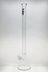 TAG 30" Beaker Bong 9mm Thick Rasta Logo Front View with Downstem