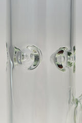 Close-up of TAG 30" Straight Tube Bong with 7mm thick glass and dual ice pinch