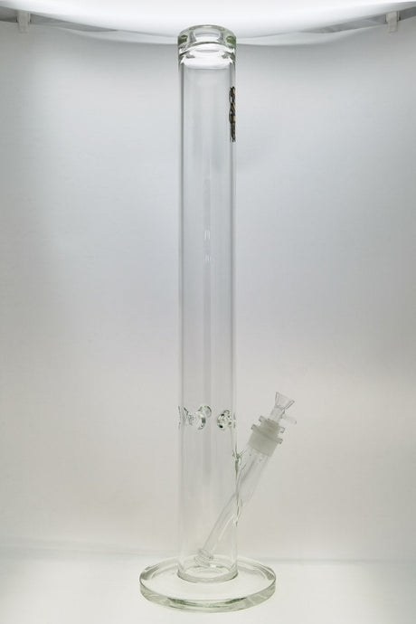 TAG 30" Straight Tube Bong 80x7MM with 28/18MM Downstem, Front View on White Background