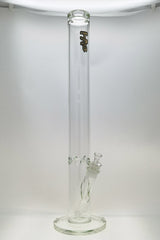 TAG - 30" Straight Tube Bong 80x7MM with 28/18MM Downstem, Front View on White Background