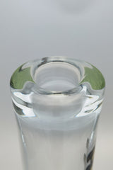 Close-up of TAG 30" Straight Tube Top with 28mm Female Joint, Thick 7mm Glass