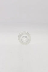 TAG - 3.25" Clear Glass Chillum - Front View on Seamless White Background