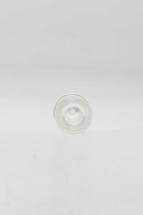TAG - 3.25" Clear Glass Chillum - Front View on Seamless White Background