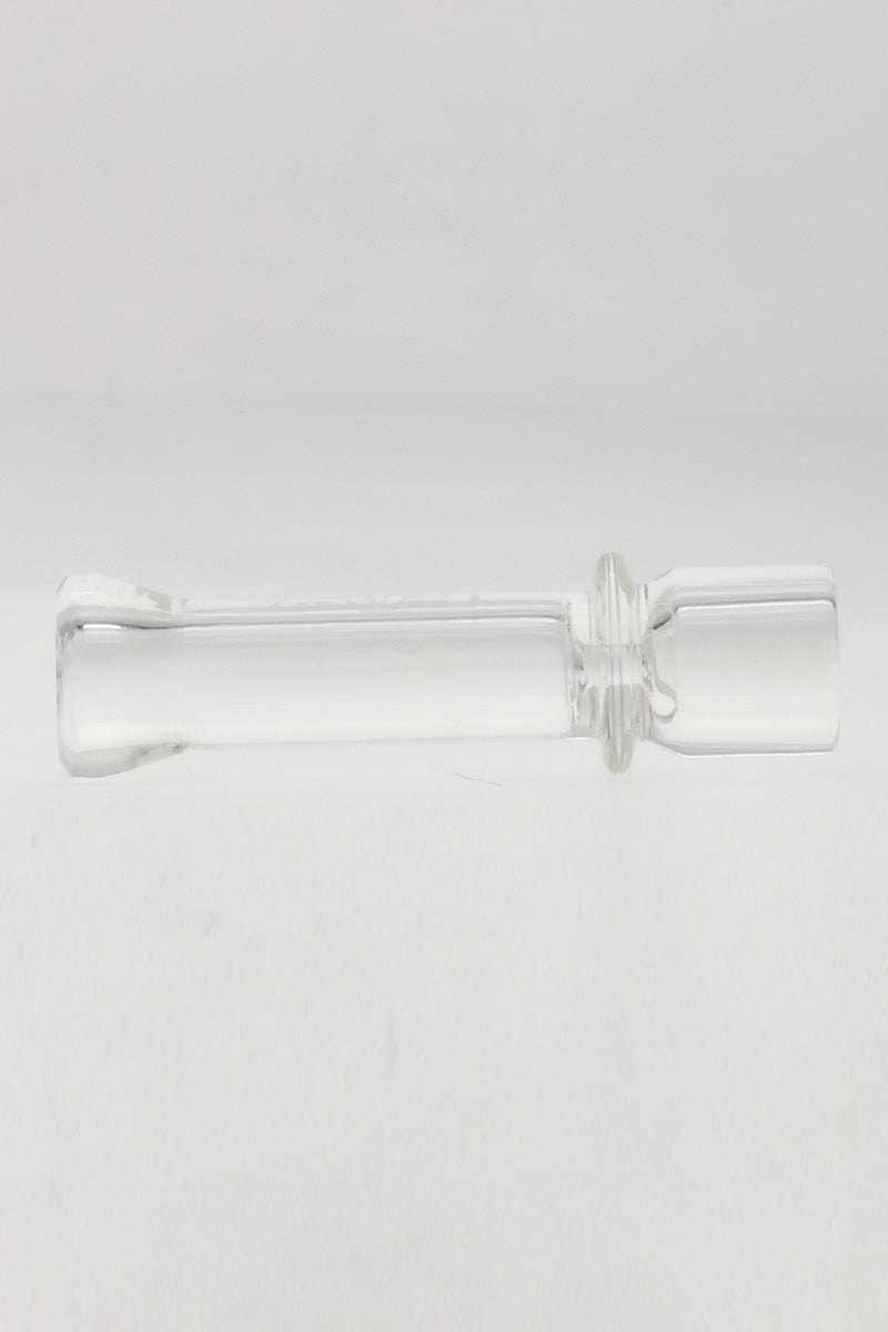 TAG - 3.25" Thick Glass Chillum Hand Pipe - Front View on White Background