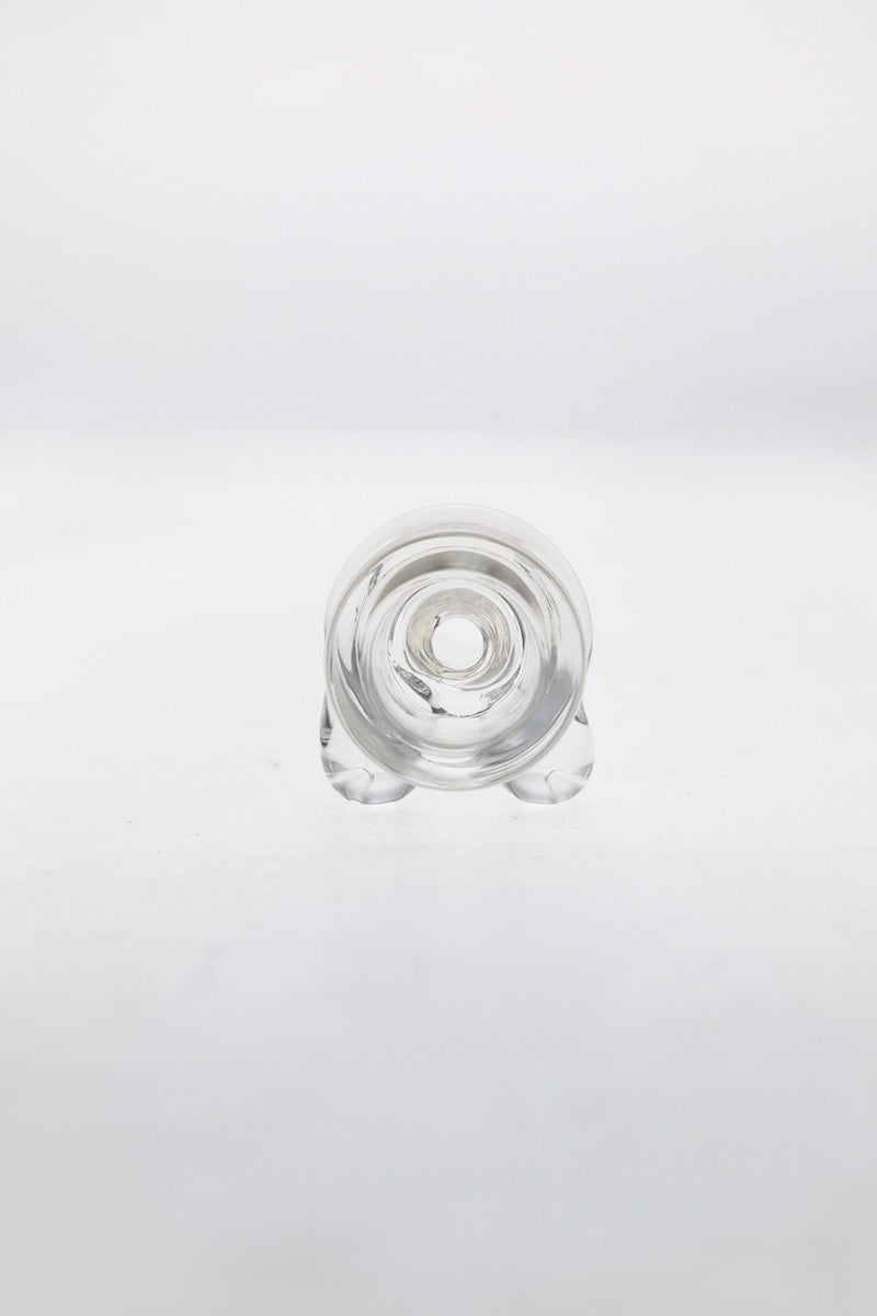TAG - 3.25" Clear Glass Chillum Front View on White Background