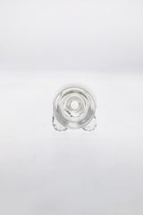 TAG - 3.25" Clear Glass Chillum Front View on White Background