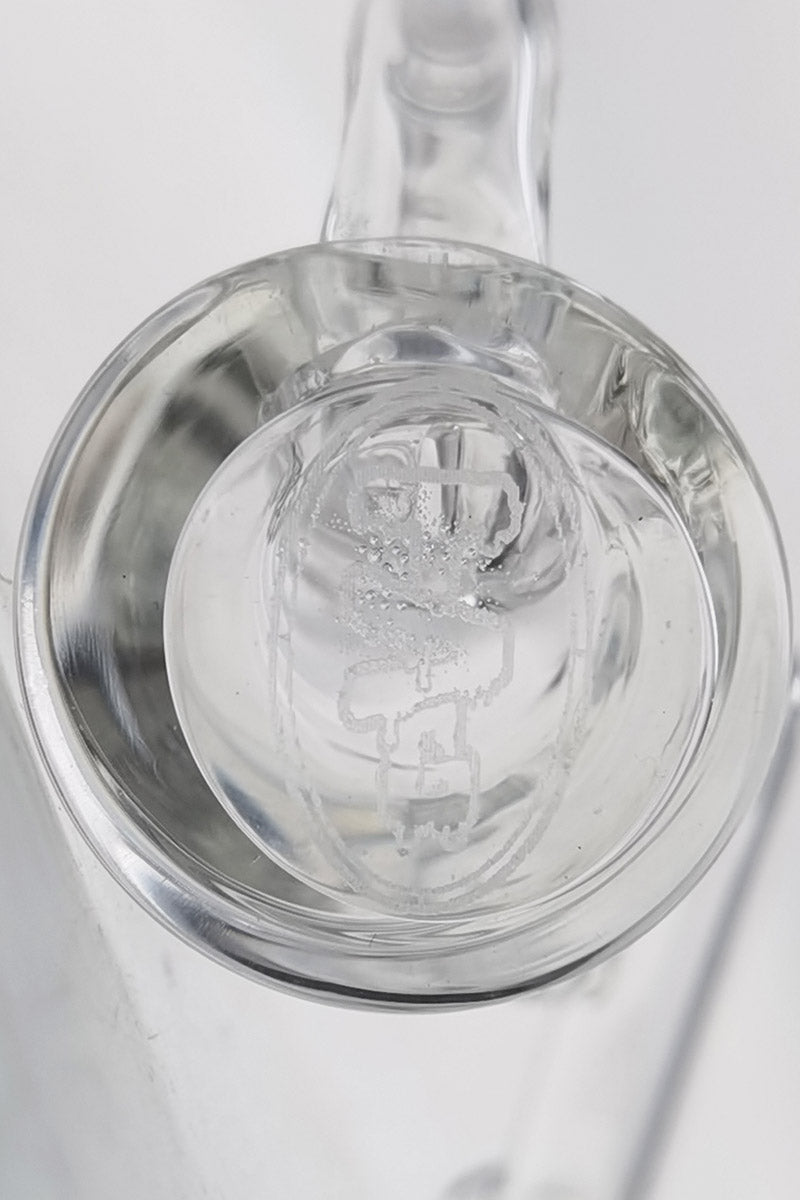 TAG 3.25" Fixed Showerhead Pocket Rig Top View showing 10MM Male Joint and Percolator