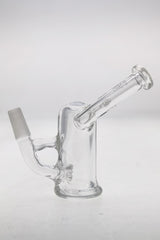 TAG 3.25" Fixed Showerhead Pocket Rig 25x4MM with 10MM Male Joint - Clear Glass Side View