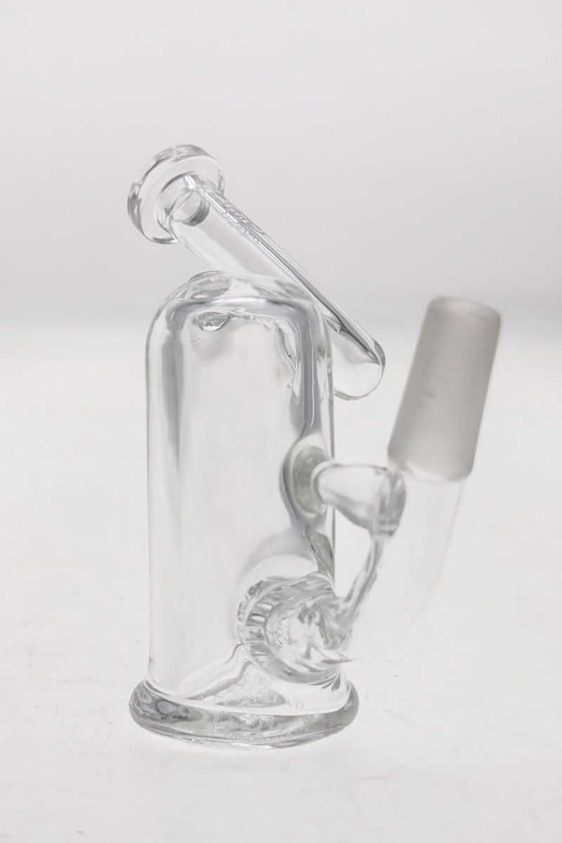 TAG 3.25" Fixed Showerhead Pocket Rig by Thick Ass Glass, 10MM Male Joint, Side View