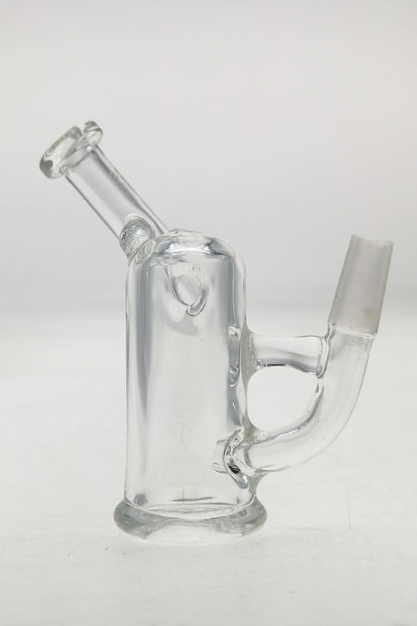 TAG 3.25" Clear Glass Pocket Rig with Natural Diffuser, 10MM Male Joint, Side View