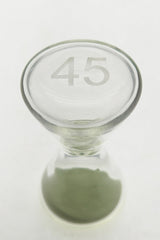 TAG - 3.5" Hour Glass with Glow in the Dark Sand, front view on white background