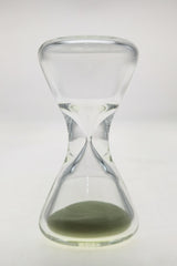 TAG - 3.5" Hour Glass with Glow in the Dark Sand, Front View on White Background